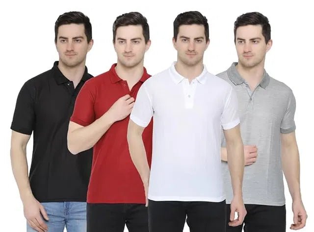 Cotton Polo T-Shirt (Pack of 4) - Pickkart