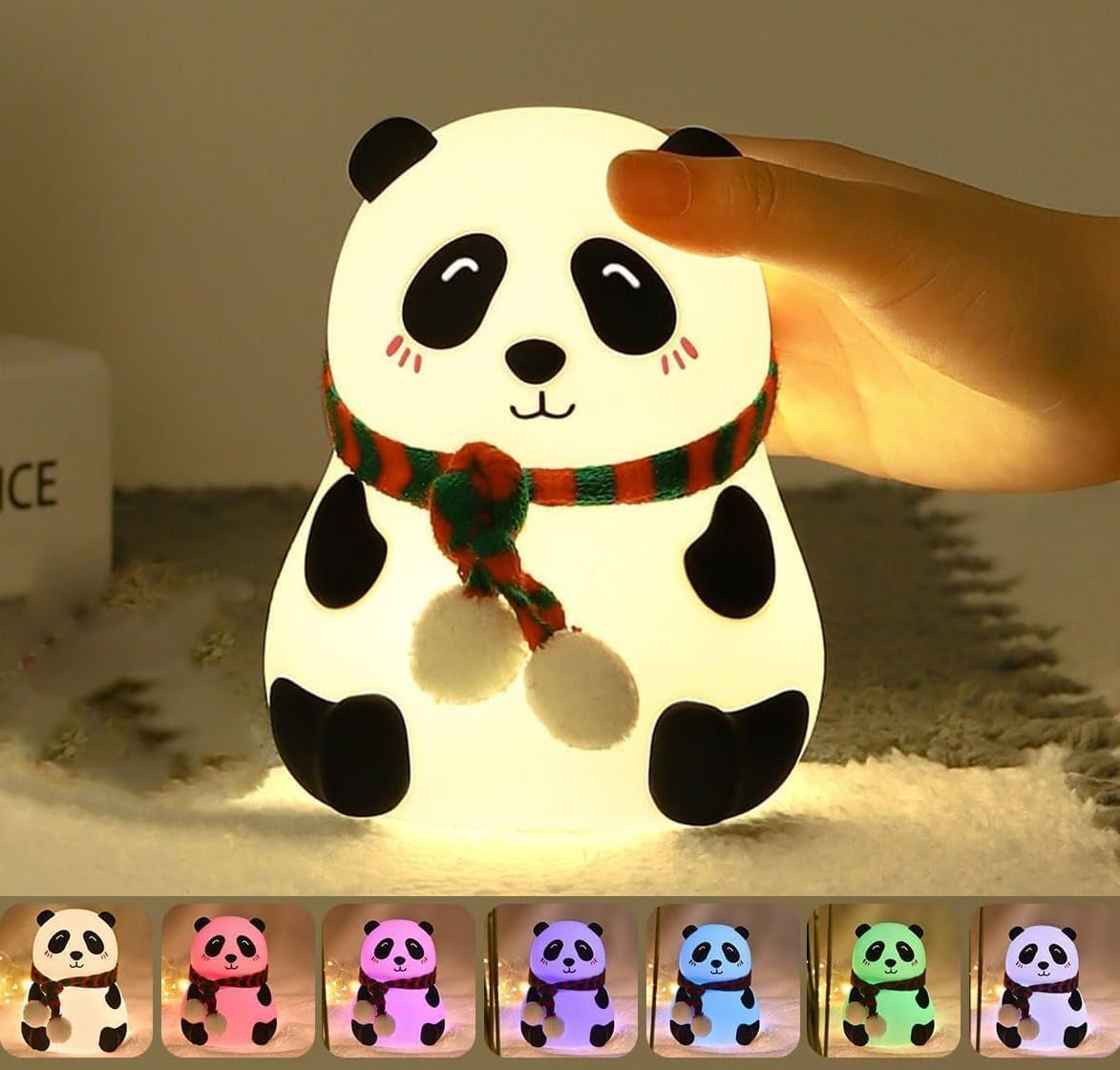 Desidiya® Touch Silicone Panda Light – Night Light for Kids, Girls & Boys | Cute Bedroom Decor for Women | Valentine Special - Pickkart