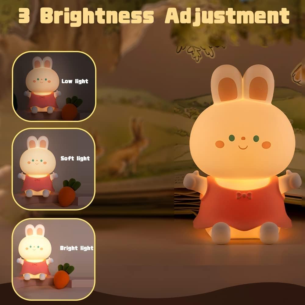 Desidiya® Touch Silicone Panda Light – Night Light for Kids, Girls & Boys | Cute Bedroom Decor for Women | Valentine Special - Pickkart