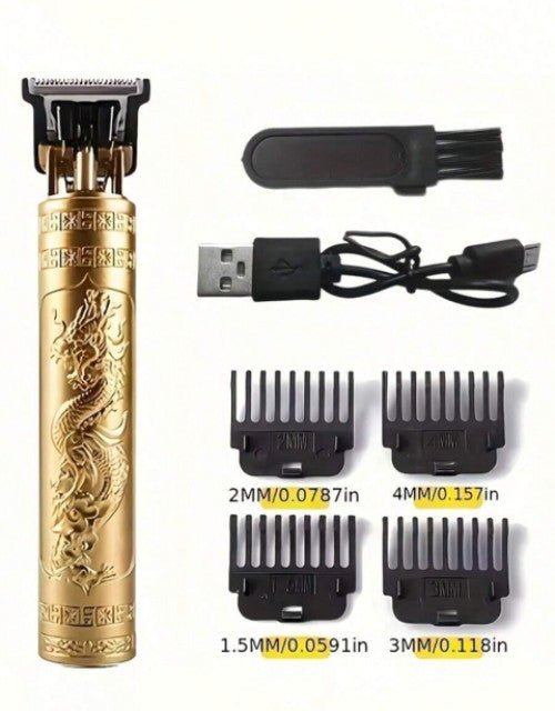 Electric Hairdresser Oil Shaving Head Electric Pusher Carving Trimmer Cutting Hair Precision Clipper for Men Care ( Pack Of 2 ) - Pickkart