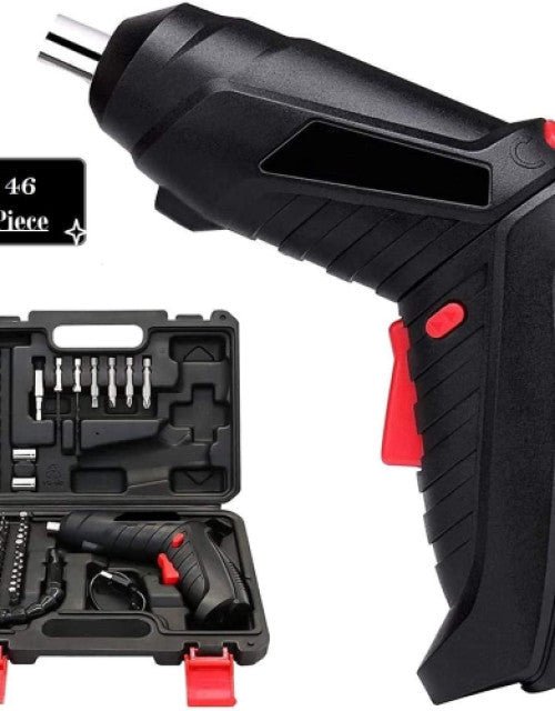 Electric Screwdriver Set, 47 in 1 Rechargeable and Rotatable Cordless Electric Cordless Screwdriver Drill - Pickkart