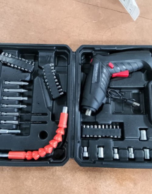 Electric Screwdriver Set, 47 in 1 Rechargeable and Rotatable Cordless Electric Cordless Screwdriver Drill - Pickkart