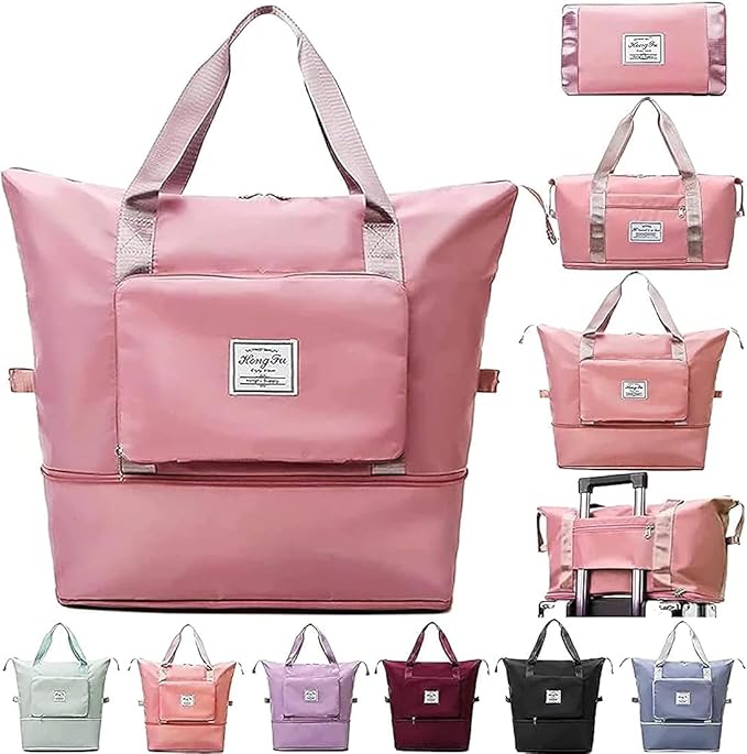 Expandable Folding Travel Bag for Women, Luggage Bag for Travel (Multicolor) - Pickkart
