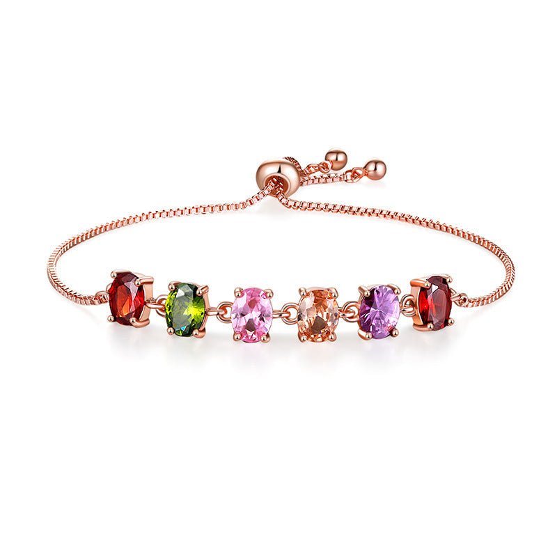 Fashion Simple Inlaid Zircon Bracelet For Women - Pickkart