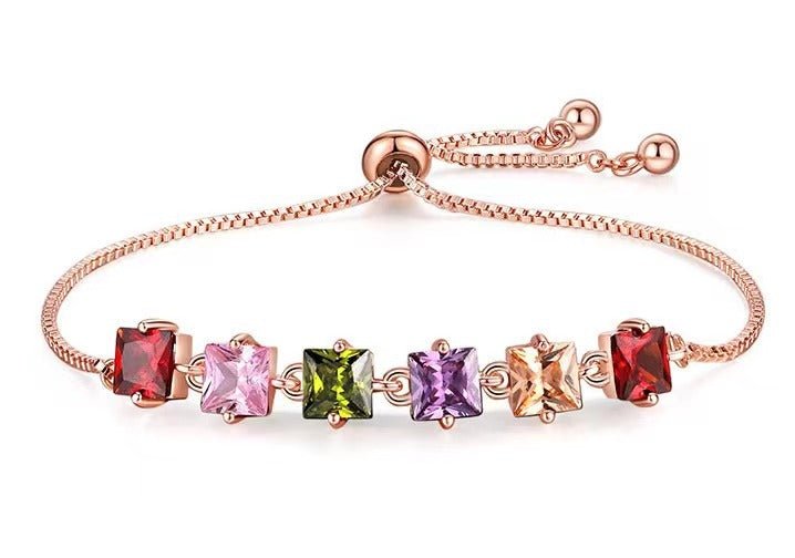Fashion Simple Inlaid Zircon Bracelet For Women - Pickkart