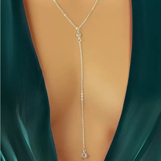 Female Versatile Metal Chain Long Holiday Necklace - Pickkart