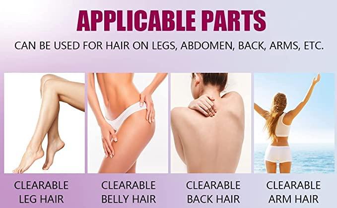 FLETIX Crystal Hair Eraser Stone, Painless Magic Crystal Hair Remover for Women Men, Hair Removal Eraser Exfoliator Tool for Arms Legs Back Bikini Body Any Part (Multicolor) - Pickkart