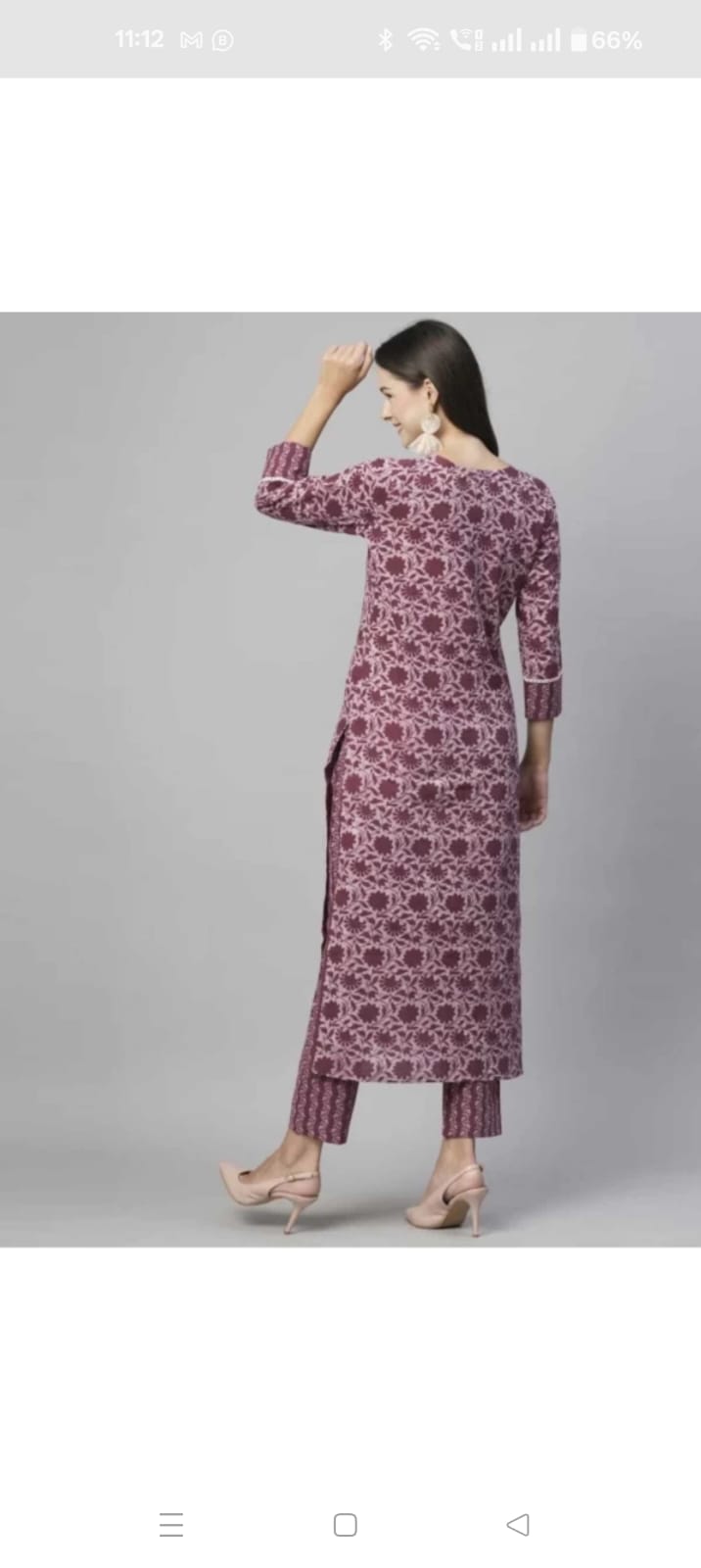 Floral Printed Women Cotton Women Kurta With Pant (2 Psc Set) - Pickkart