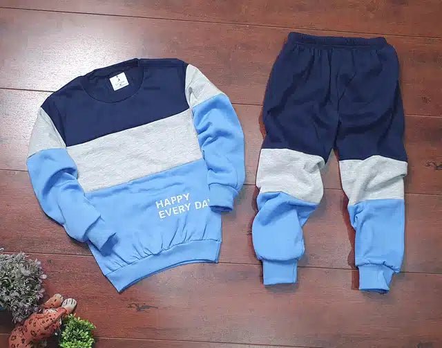 Full Sleeves Tracksuit for Boys (Blue, 4 - 5 Years) - Pickkart
