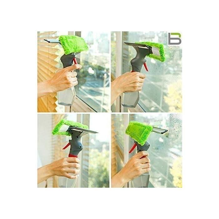 Glass Cleaner 3 in 1 Spray Type Cleaning Brush Glass Wiper Window Clean Shave Car Window Cleaner Brush - Pickkart