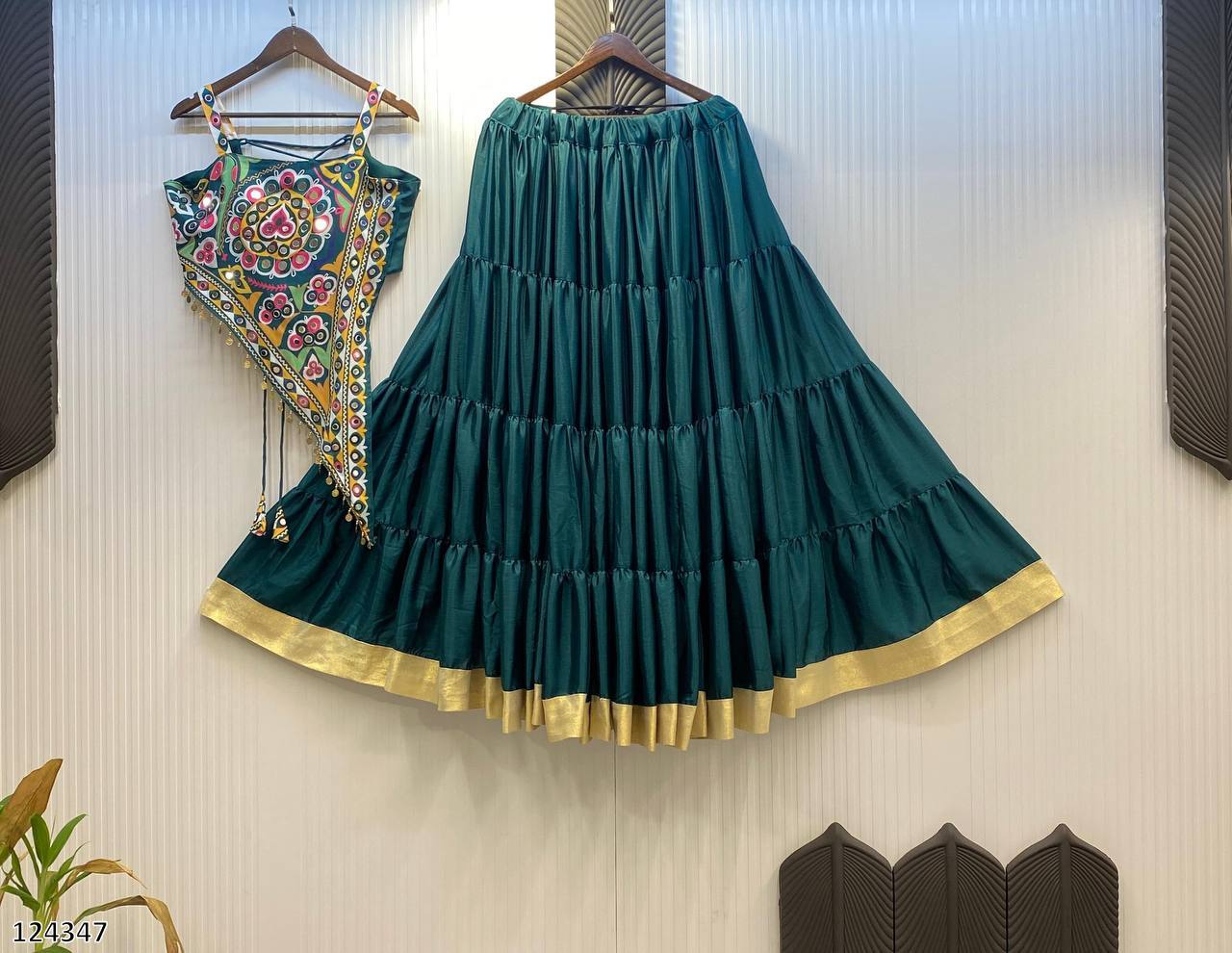 Hand stitched Designer Lehnga with Blouse - Pickkart
