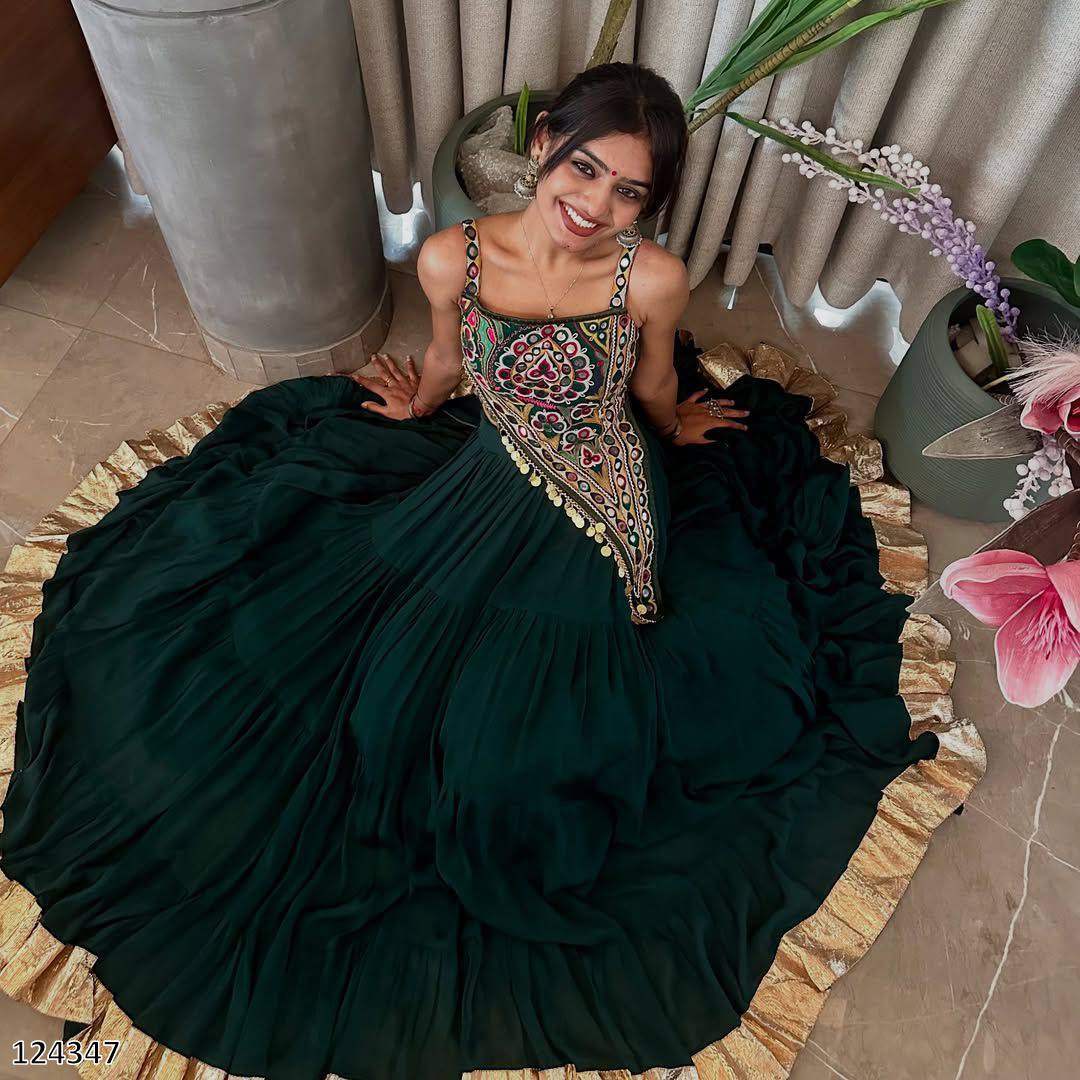 Hand stitched Designer Lehnga with Blouse - Pickkart