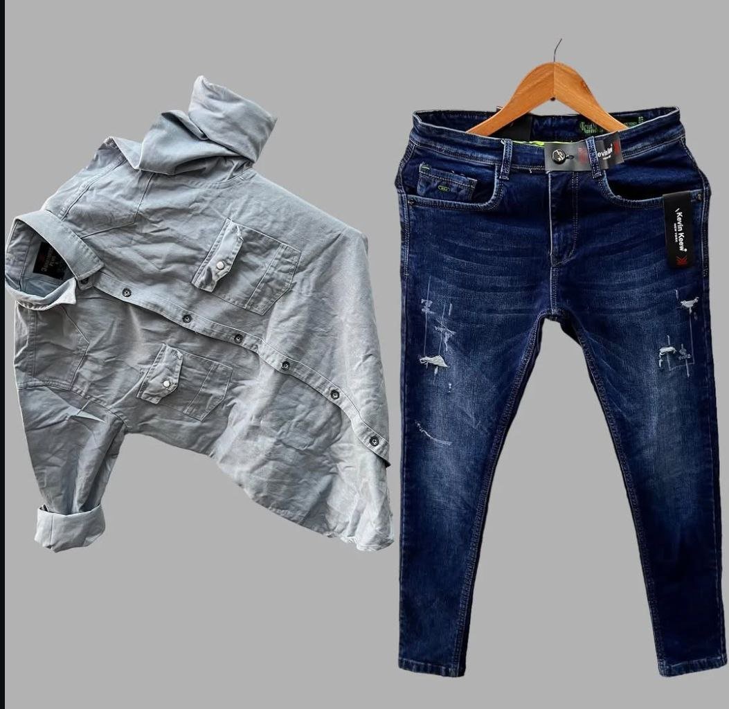 Jeans and shirt combo - Pickkart