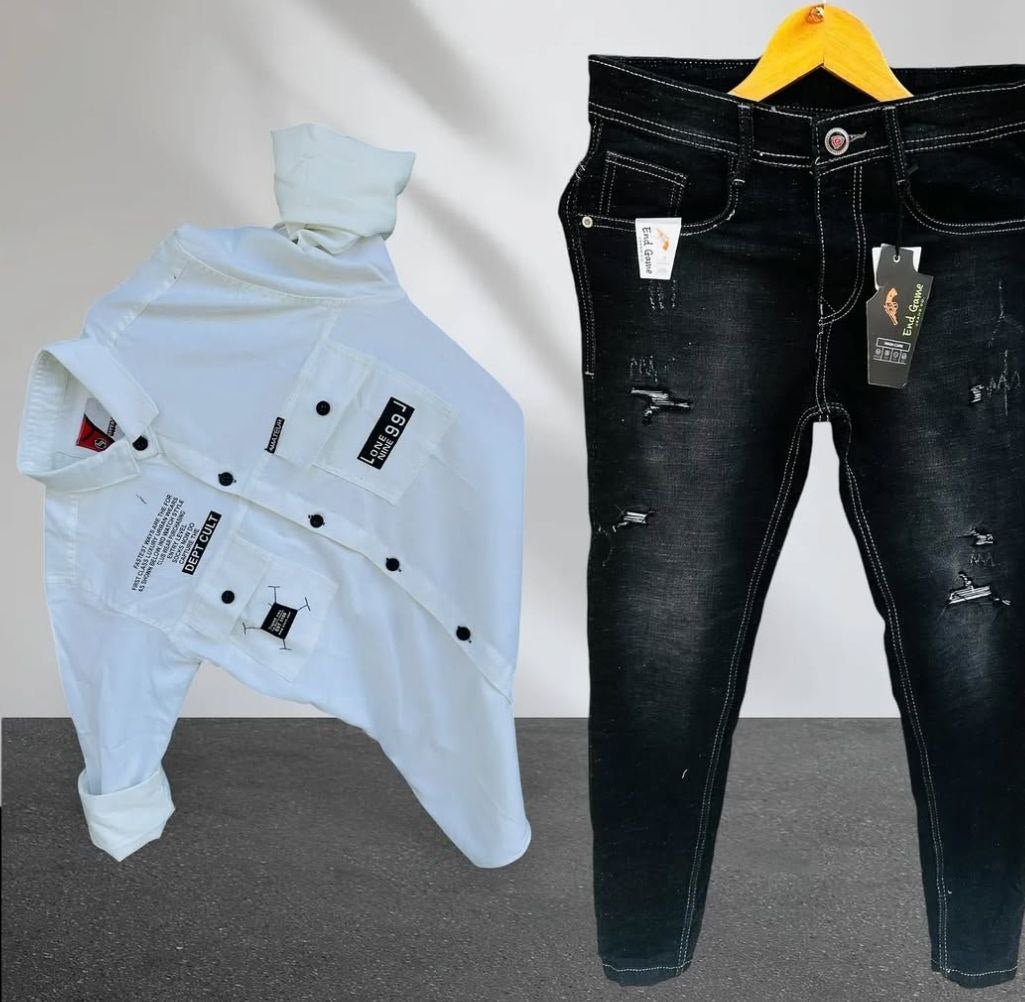 Jeans and shirt combo - Pickkart
