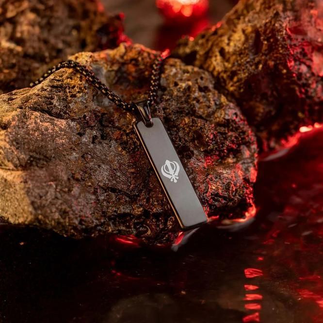 Khanda Spiritual Mini Tag Chain - Pickkart