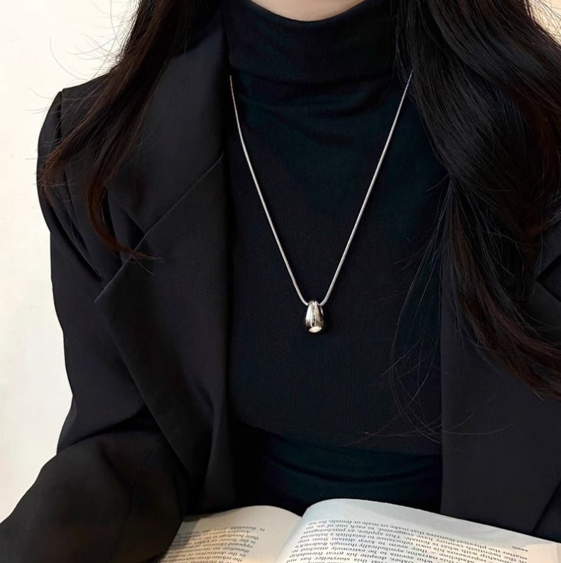 Light Luxury High - grade Accessories Minimalist Water Drop Pendant Necklace For Women - Pickkart
