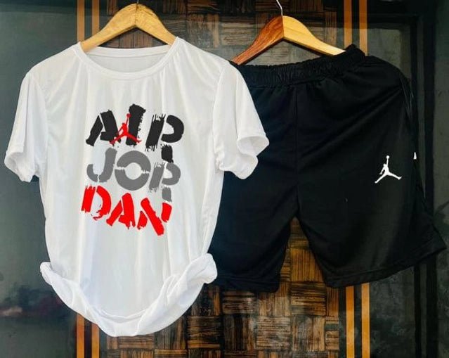 Lycra Printed Tracksuit for Men (White & Black, M) - Pickkart