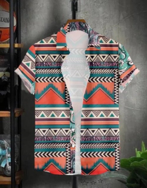 Men Regular Fit Printed Cut Away Collar Casual Shirt - Pickkart