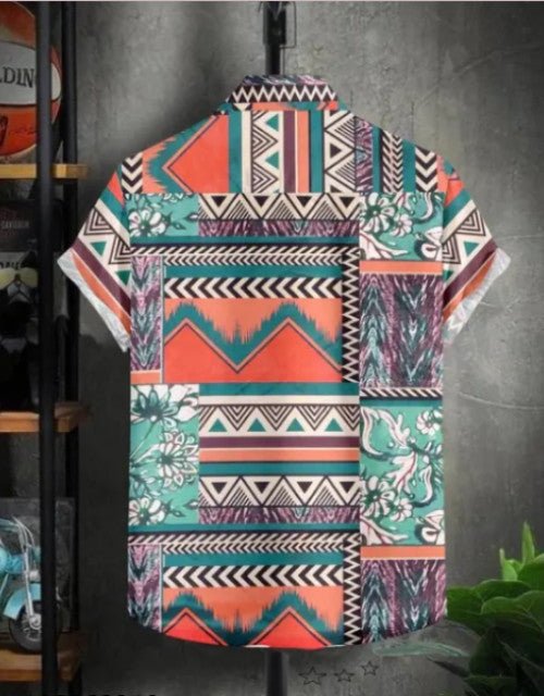 Men Regular Fit Printed Cut Away Collar Casual Shirt - Pickkart