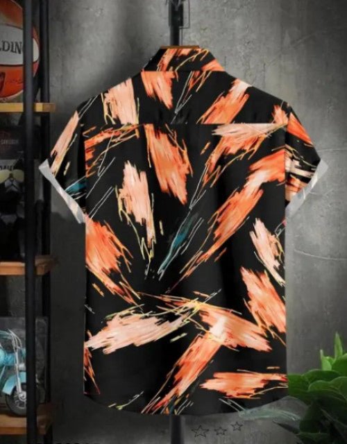 Men Regular Fit Printed Spread Collar Casual Shirt - Pickkart