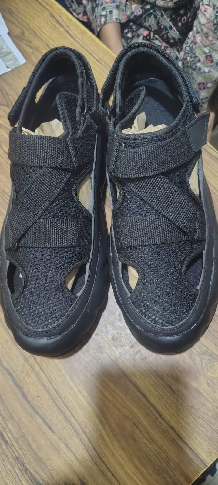 Men's Close Toe Breathable Sandals Black - Pickkart