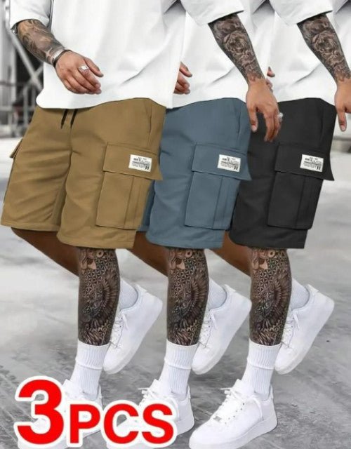 Men's Cotton Casual Cargo Shorts (Pack of 4) - Pickkart