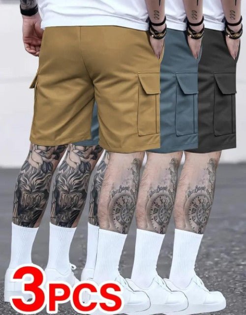Men's Cotton Casual Cargo Shorts (Pack of 4) - Pickkart