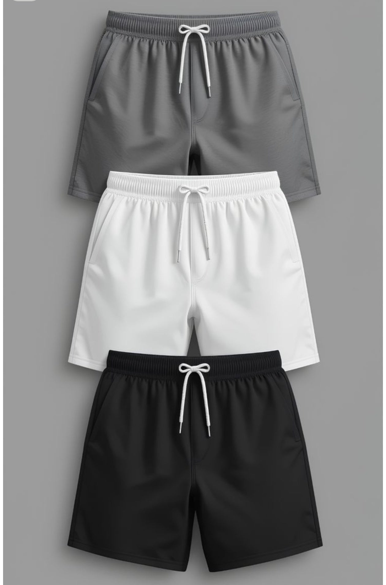 Men's Cotton Polyester Shorts (Pack of 3) - Pickkart