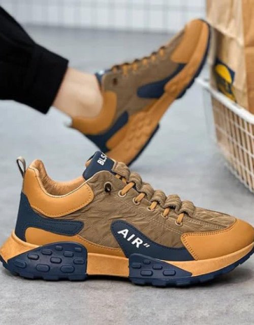 Men's Light Weight Mid Top Platform Fashion Synthetic Leather Sneakers - Pickkart