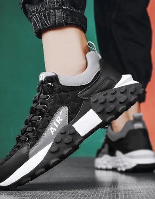 Men's Light Weight Mid Top Platform Fashion Synthetic Leather Sneakers - Pickkart