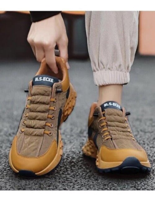 Men's Light Weight Mid Top Platform Fashion Synthetic Leather Sneakers - Pickkart