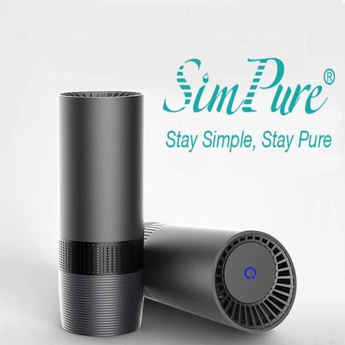Mini Car Air Purifier True HEPA Air Purifier Ionizer Portable Air Cleaner Black - Pickkart