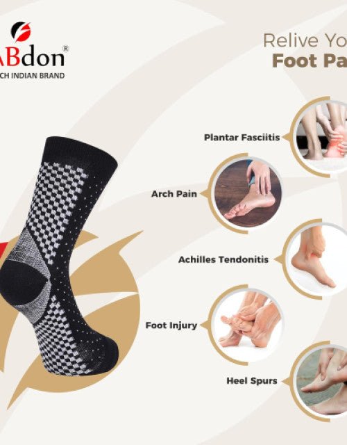 Neuropathy Socks for Women and Men for Relief Swollen Feet and Ankles ( Black color ) - Pickkart