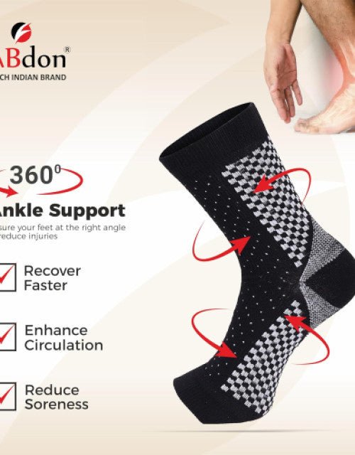 Neuropathy Socks for Women and Men for Relief Swollen Feet and Ankles ( Black color ) - Pickkart