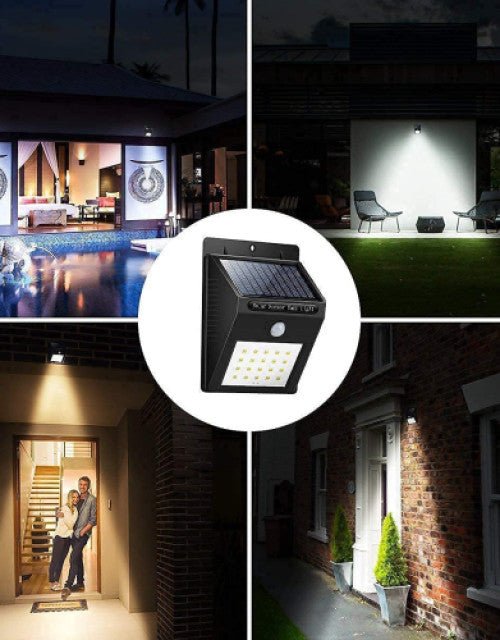 Outdoor Security Lights with Motion Sensor Solar Powered Wireless Waterproof Night Spotlight - Pickkart