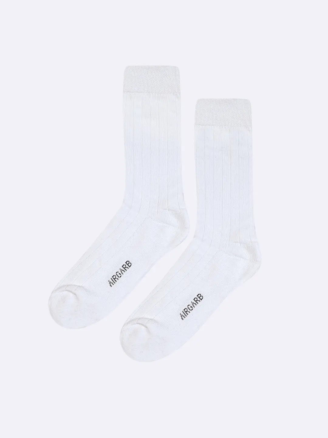 Premium Cotton Crew Dress Socks for Men & Women - White - Pickkart