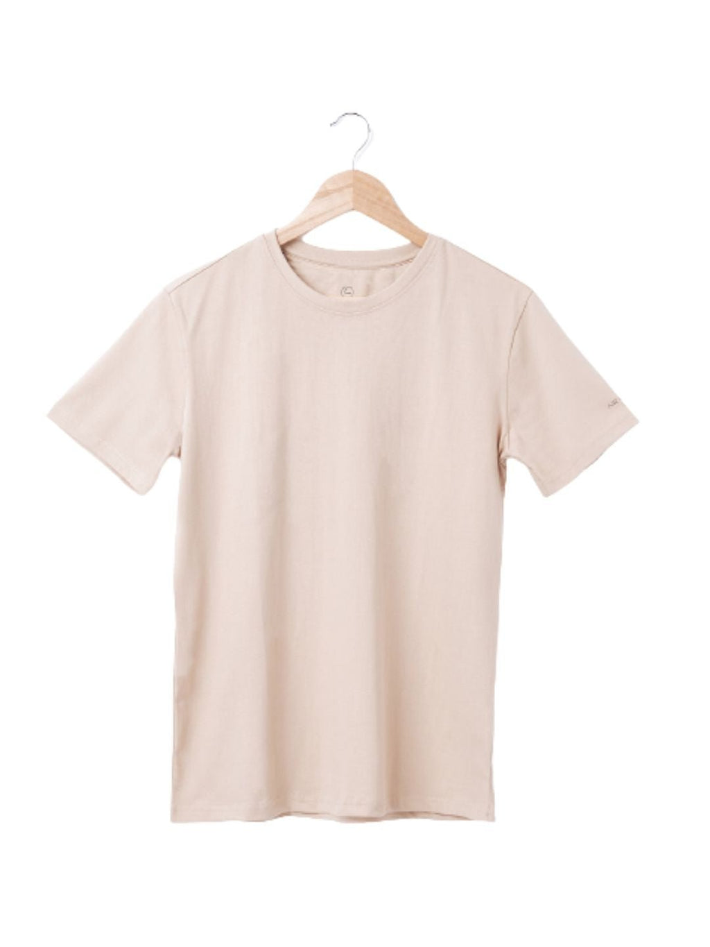 Pure Cotton T-Shirt for Men and Women - Beige - Pickkart