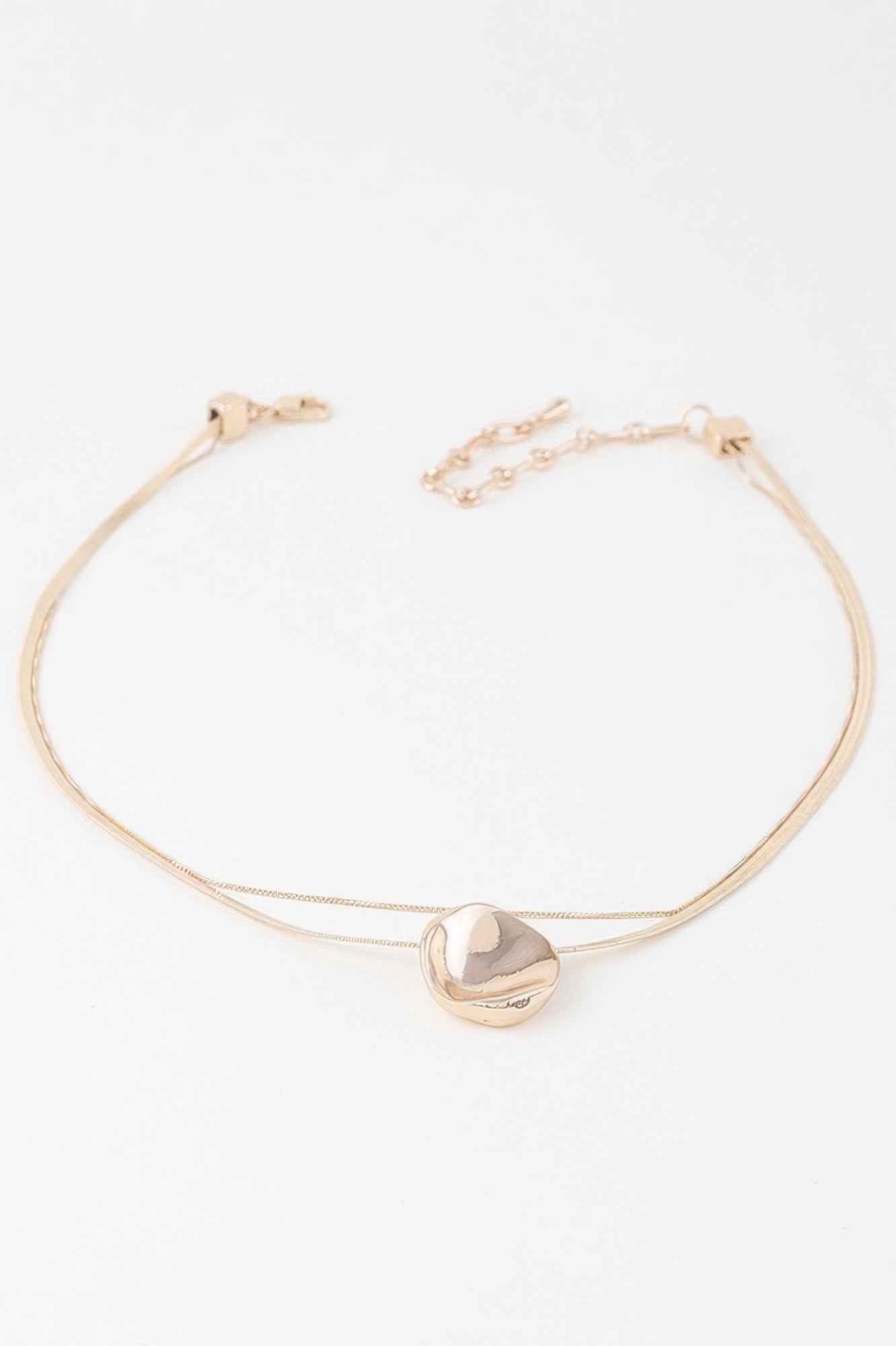 Reflection Plate Snake Chain Necklace - Pickkart