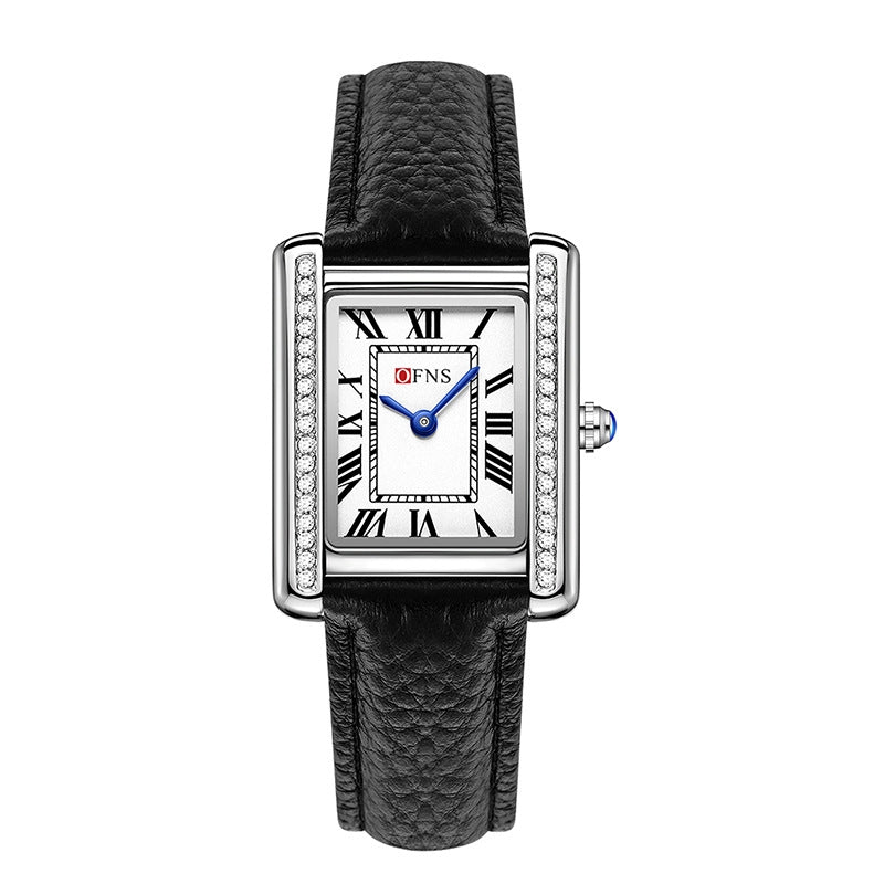 Retro Diamond Inlaid High - end Women's Quartz Watch Couple - Pickkart