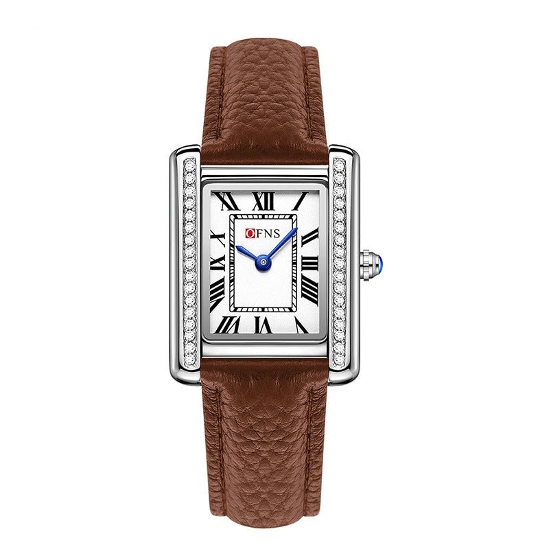 Retro Diamond Inlaid High - end Women's Quartz Watch Couple - Pickkart