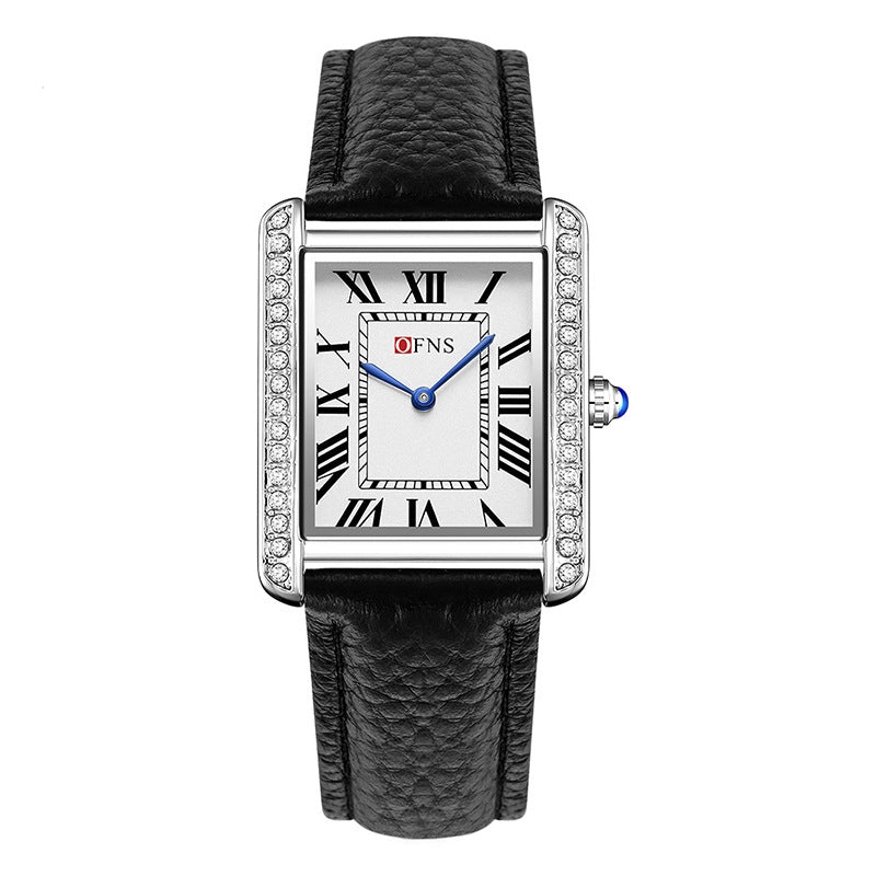 Retro Diamond Inlaid High - end Women's Quartz Watch Couple - Pickkart