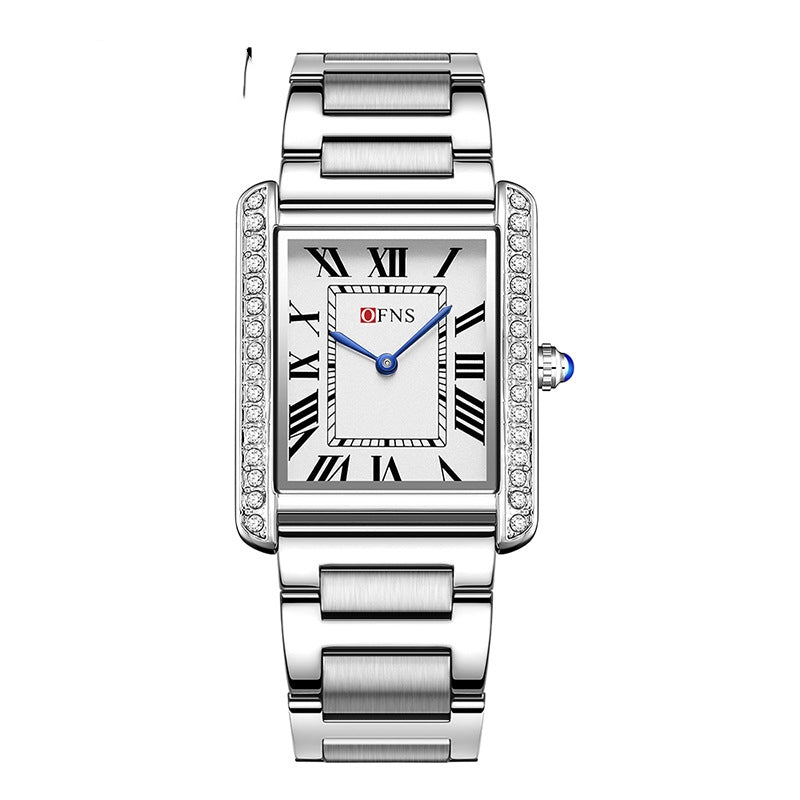 Retro Diamond Inlaid High - end Women's Quartz Watch Couple - Pickkart