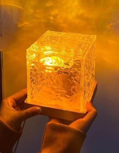 Rotating Water Ripple Night Light Aura Lamp - Pickkart
