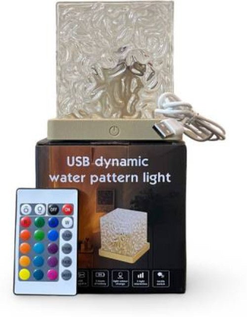 Rotating Water Ripple Night Light Aura Lamp - Pickkart