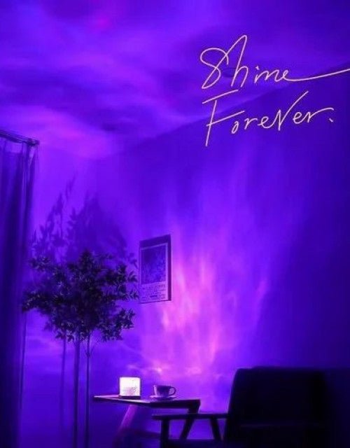 Rotating Water Ripple Night Light Aura Lamp - Pickkart