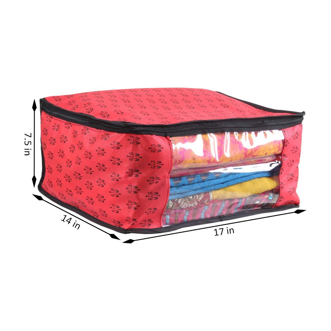 Saree Cover - Non Woven Printed Big Size Saree Covers ( Pack of 3 ) - Pickkart
