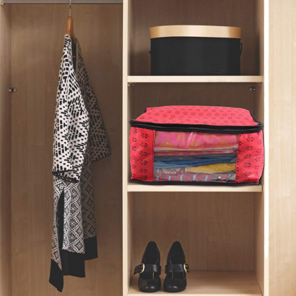 Saree Cover - Non Woven Printed Big Size Saree Covers ( Pack of 3 ) - Pickkart