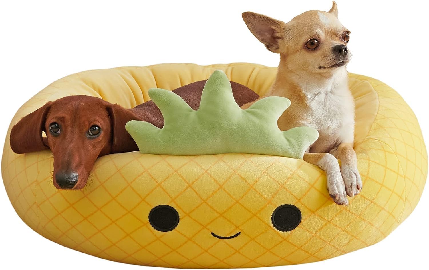 Shark Pet Bed - Large Ultrasoft Official Plush Pet Bed Maui Pineapple Pet Bed - Large Ultrasoft Official Plush Pet Bed - Pickkart