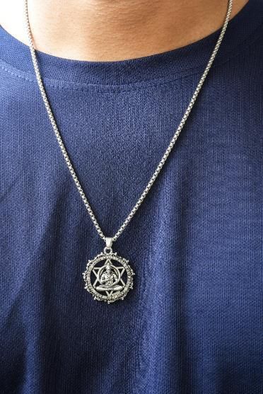 Shree Yantra with Hanuman Raksha Pendant with Chain - Pickkart