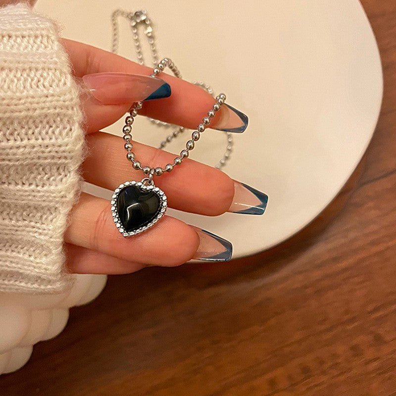 Simple Love Necklace Female Clavicle Chain Light Luxury Minority Simple - Pickkart